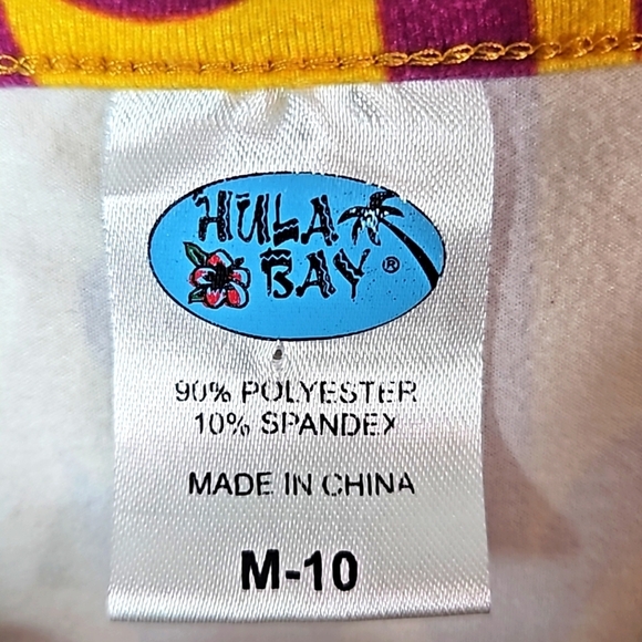Hula Bay Purple & Yellow Top Size M - Picture 2 of 6